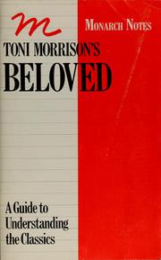 Cover of: Toni Morrison's Beloved by Eleanor Branch