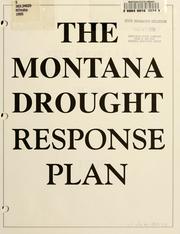 Cover of: The Montana drought response plan