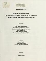 Cover of: 2007 update State of Montana multi-hazard mitigation plan and statewide hazard assessment