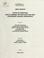 Cover of: 2007 update State of Montana multi-hazard mitigation plan and statewide hazard assessment