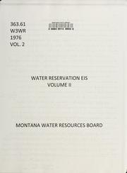 Cover of: Water reservation EIS