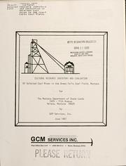 Cultural resource inventory and evaluation of selected coal mines in the Great Falls Coal Field, Montana for the Montana Department of State Lands by Gene Munson