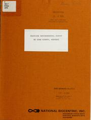 Cover of: Baseline environmental survey, McCone County, Montana by Montana. Dept. of Natural Resources and Conservation