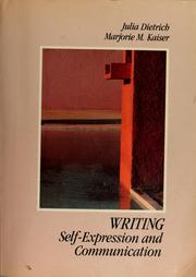 Cover of: Writing: self-expression and communication