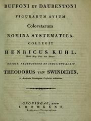 Cover of: Buffoni et Daubentoni figurarum avium coloratarum nomina systematica by Heinrich Kuhl