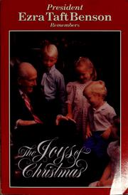 Cover of: President Ezra Taft Benson remembers the joys of Christmas