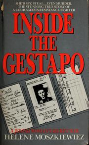 Cover of: Inside the Gestapo by Helene Moszkiewiez