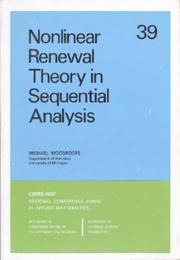 Cover of: Nonlinear Renewal Theory in Sequential Analysis (CBMS-NSF Regional Conference Series in Applied Mathematics) (CBMS-NSF Regional Conference Series in Applied Mathematics) by Michael Woodroofe
