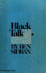 Cover of: Black talk.
