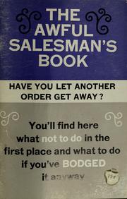 Cover of: The awful salesman's book