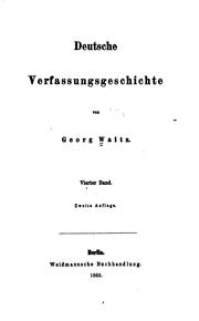 Cover of: Deutsche Verfassungegeschichte