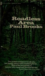 Cover of: Roadless area by Paul Brooks