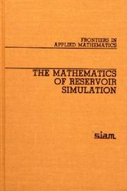 Cover of: The Mathematics of Reservoir Simulation (Frontiers in Applied Mathematics)