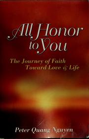Cover of: All Honor to You by 