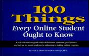 Cover of: 100 things every online student ought to know