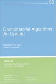 Cover of: Combinatorial algorithms: an update