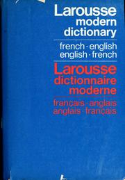 Cover of: Modern French-English [English-French] dictionary