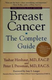 Cover of: Breast cancer by Yashar Hirshaut