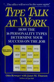 Cover of: Type talk at work
