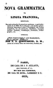 Cover of: Nova grammatica da lingua franceza