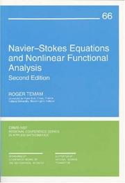 Cover of: Nav ier-Stokes equations and nonlinear functional analysis