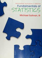 Cover of: Fundamentals of statistics
