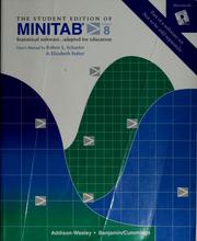 Cover of: The student edition of Minitab: Statistical software, adapted for education