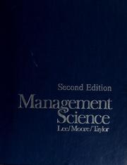 Cover of: Management science