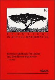 Cover of: Iterative methods for linear and nonlinear equations