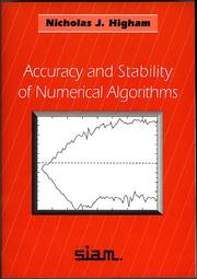 Cover of: Accuracy and stability of numerical algorithms by Nicholas J. Higham