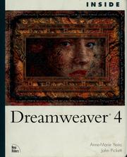 Cover of: Inside Dreamweaver 4 by Anne-Marie Yerks