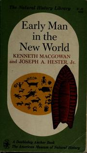 Cover of: Early man in the New World.
