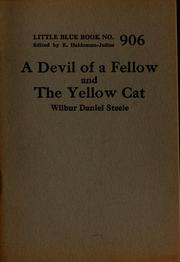 Cover of A devil of a fellow; and, The yellow cat