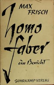 Cover of: Homo faber by Max Frisch