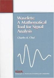 Cover of: Wavelets: a mathematical tool for signal processing