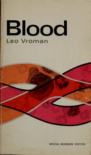 Cover of: Blood by Leo Vroman
