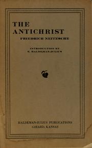 Cover of: The antichrist by Friedrich Nietzsche
