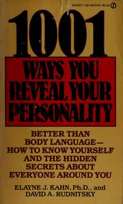 Cover of: 1001 ways to reveal your personality