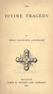 Cover of: Dante's Inferno by Henry Wadsworth Longfellow Title: The Divine Tragedy