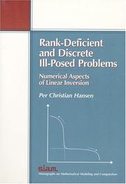 Cover of: Rank-Deficient and Discrete Ill-Posed Problems by Per Christian Hansen