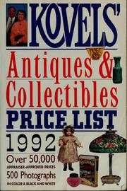Cover of: Kovels' antiques & collectibles price list, 1992 by 