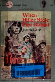 Cover of: When Hitler stole pink rabbit by Judith Kerr