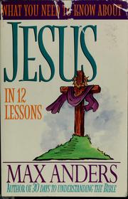 Cover of: Jesus by Max E. Anders