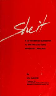 Cover of: "Sheit": a no-nonsense guidebook to writing and using nonsexist language