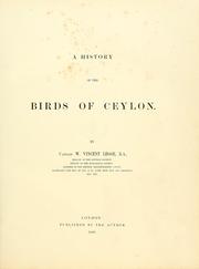 Cover of: A history of the birds of Ceylon