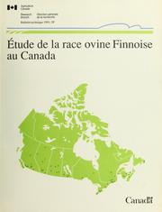 Étude de la race ovine Finnoise au Canada by M. H. Fahmy