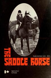 Cover of: The saddle horse