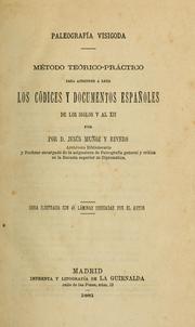 Cover of: Paleografía visigoda by Jesús Muñoz y Rivero