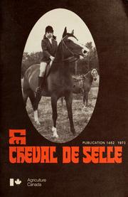 Cover of: Le cheval de selle