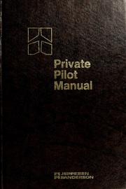 Cover of: Private pilot manual by Jeppesen Sanderson, inc